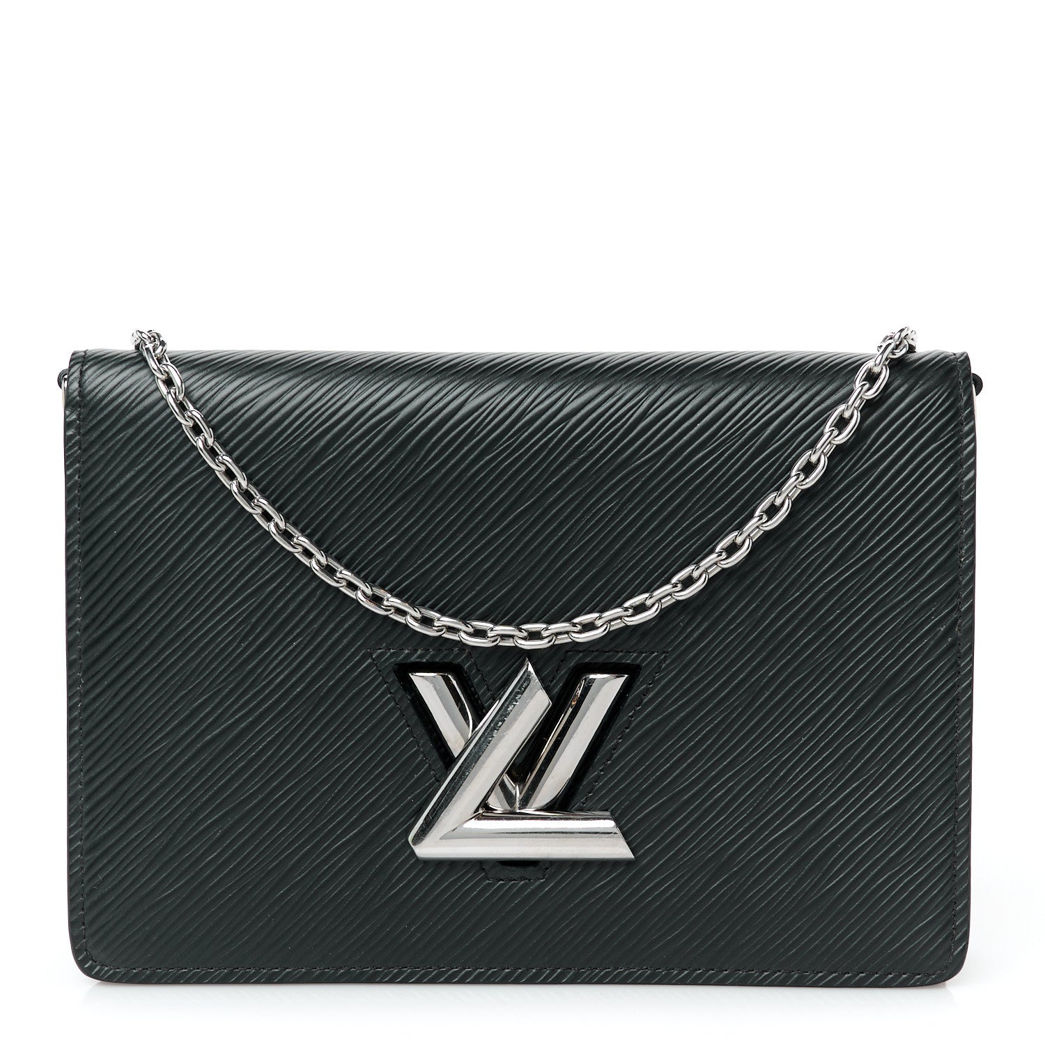 Epi Twist Belt Chain Wallet Black
