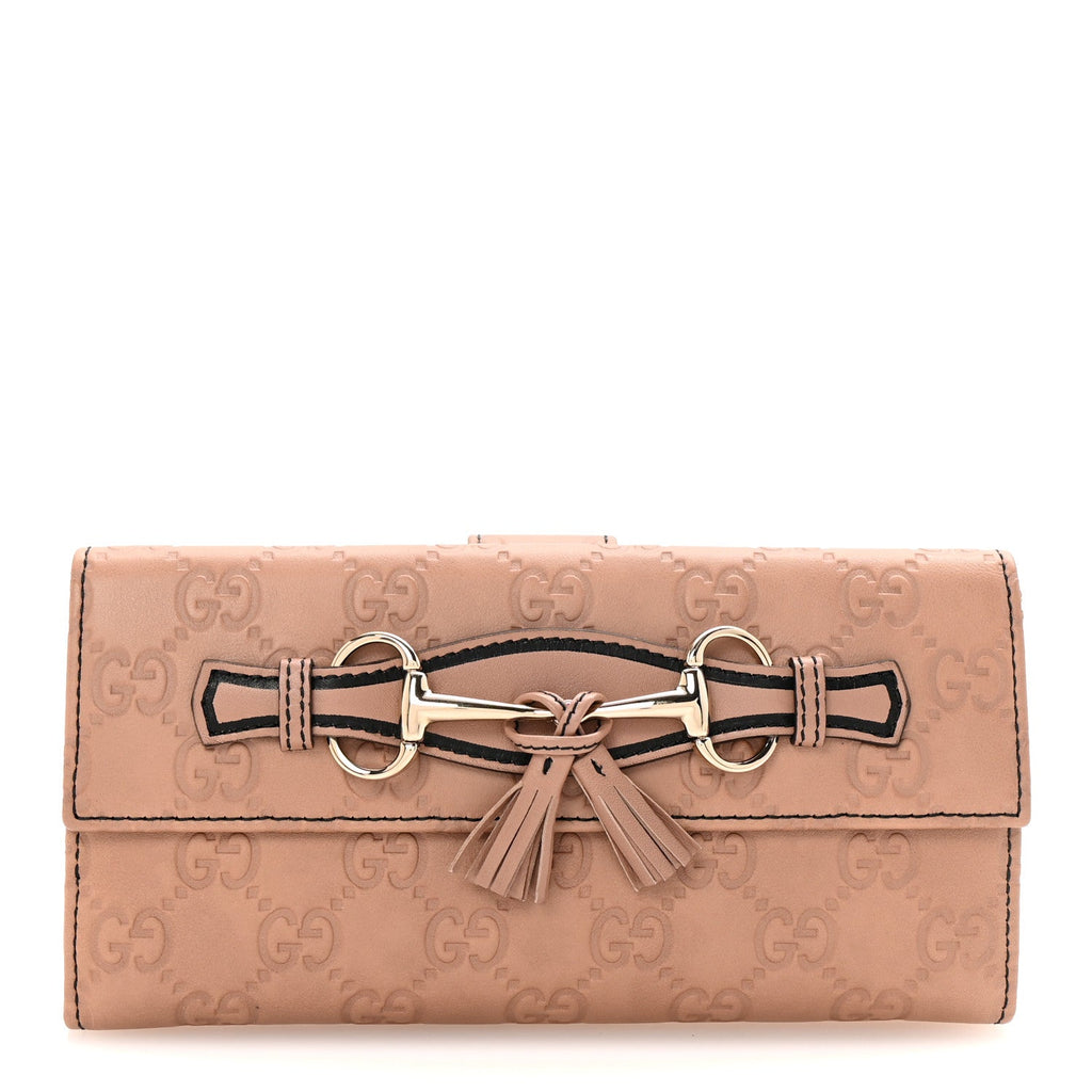 Guccissima Emily Continental Wallet Camelia