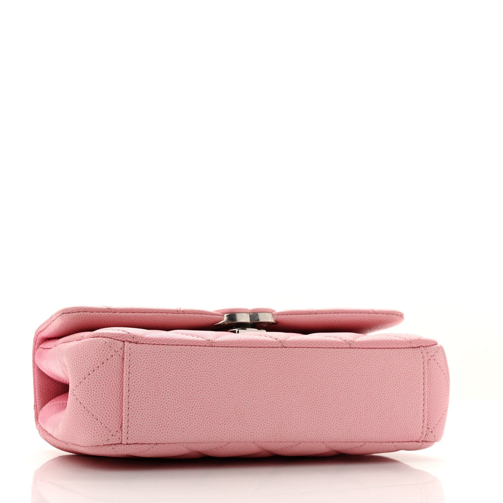 Shaded Caviar Quilted My Everything Small Flap Pink Light Pink