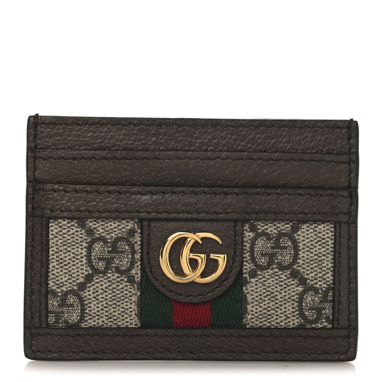 GG Supreme Monogram Ophidia  Holder Brown