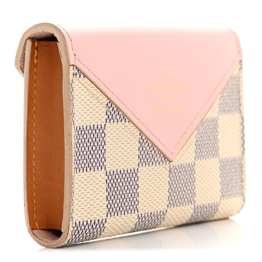 Damier Azur Arsene Playing s Pouch Rose Ballerine