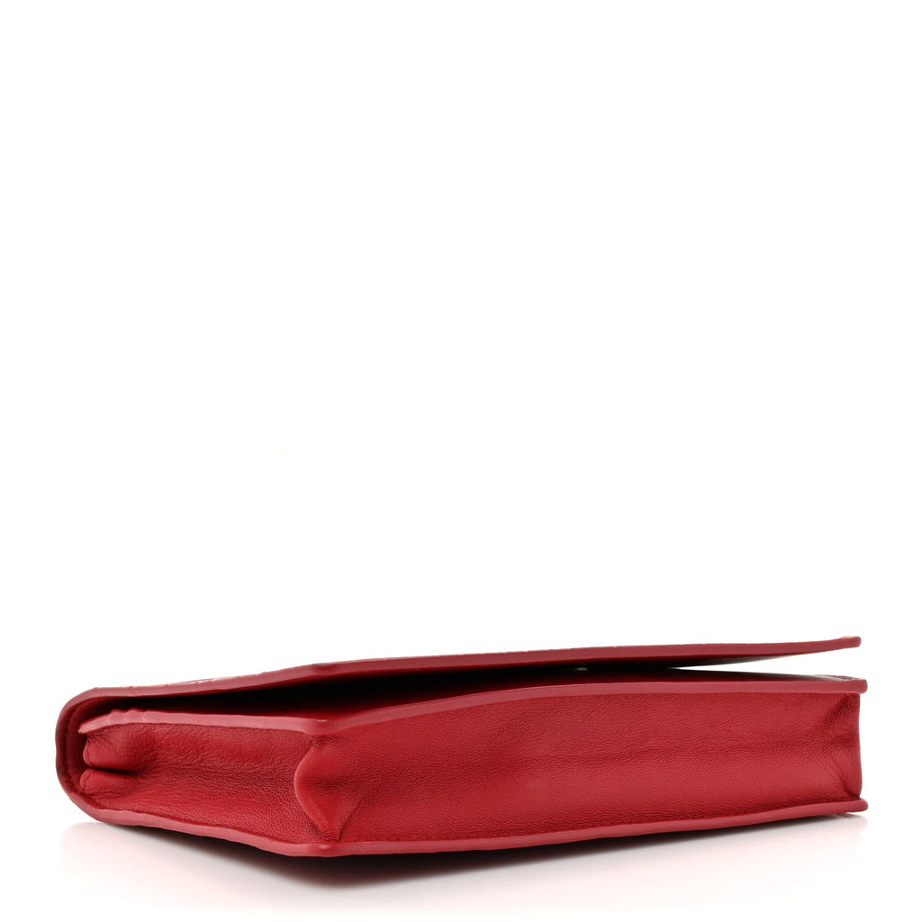 Crocodile Chain Wallet Red