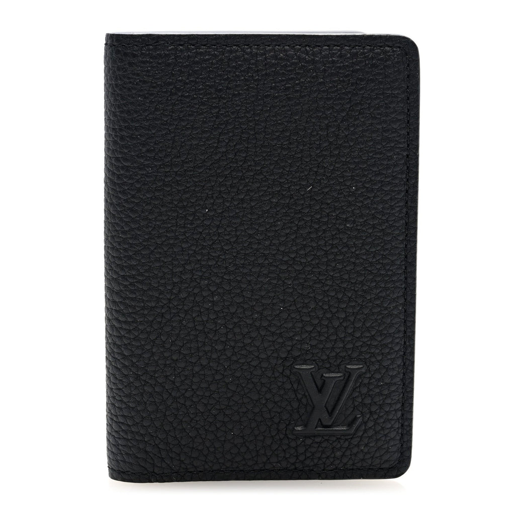 Millesime Calfskin Monogram Pocket Organizer Black