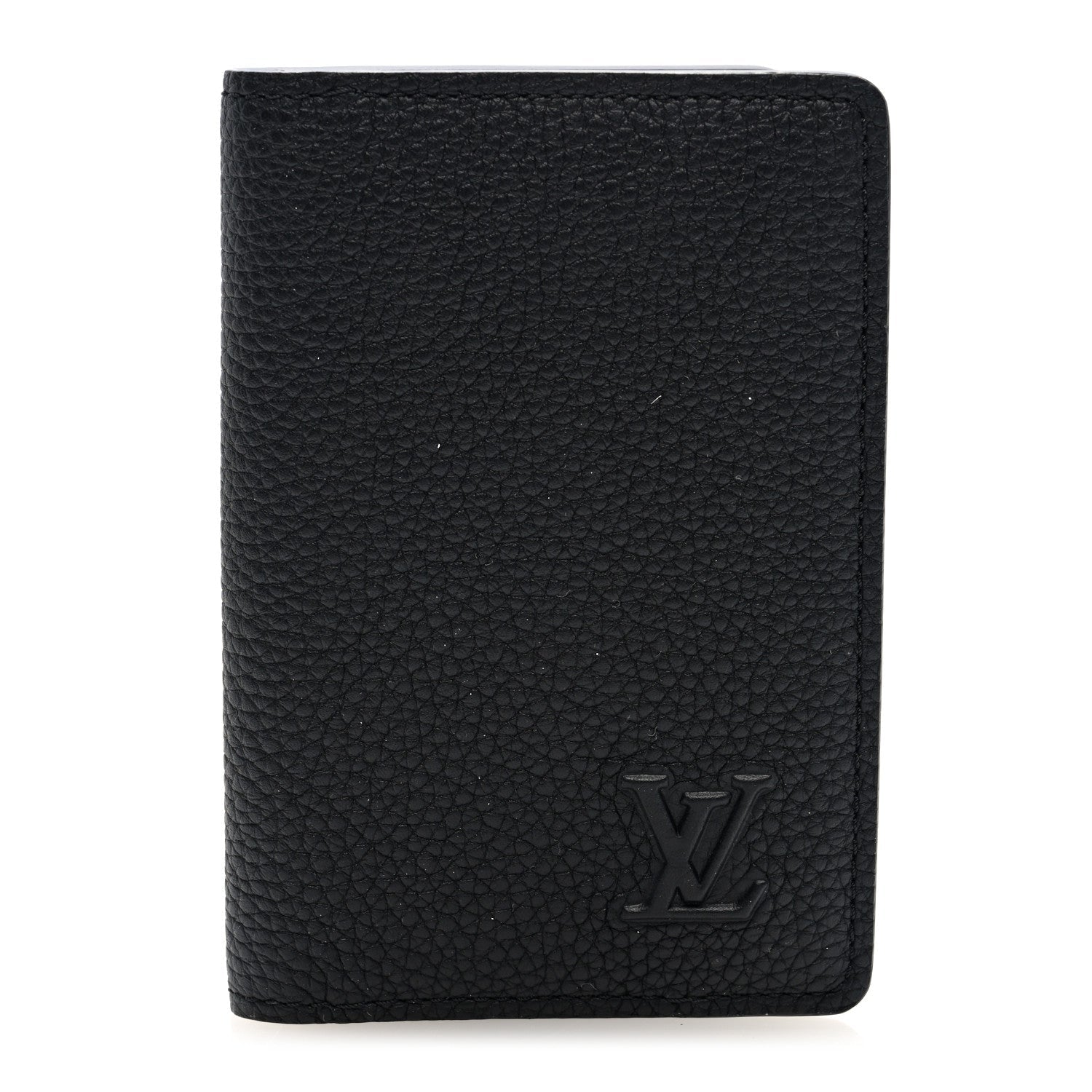 Millesime Calfskin Monogram Pocket Organizer Black