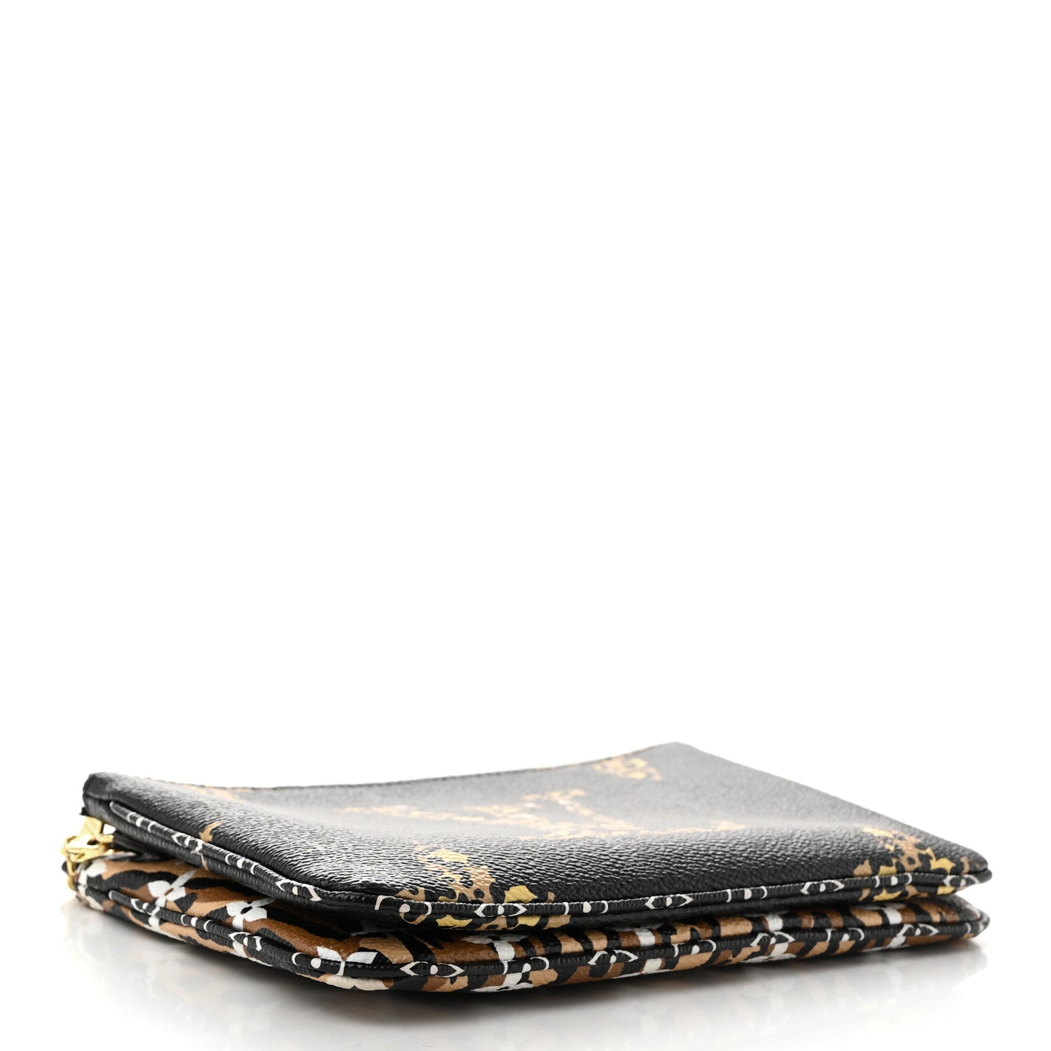 Monogram Giant Jungle Pochette Double Zip Black