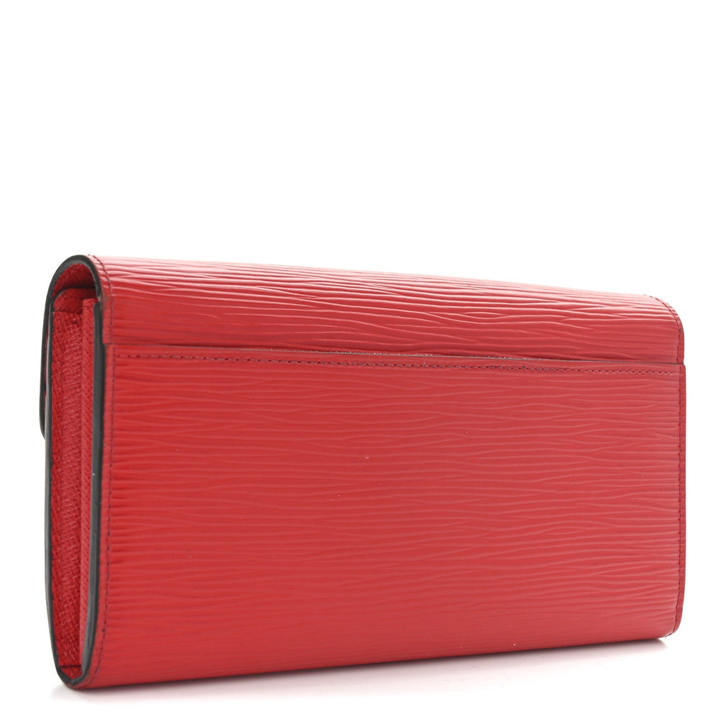 Epi Sarah Wallet NM Coquelicot