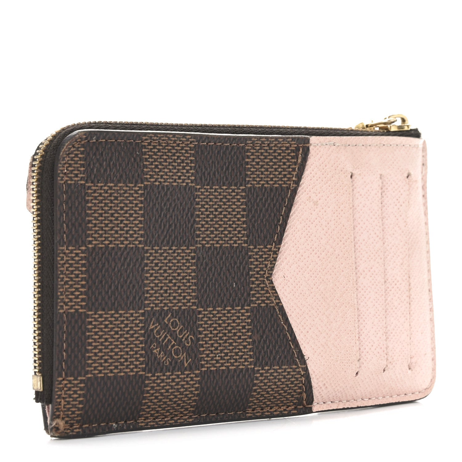 Damier Ebene Recto Verso  Holder Rose Ballerine