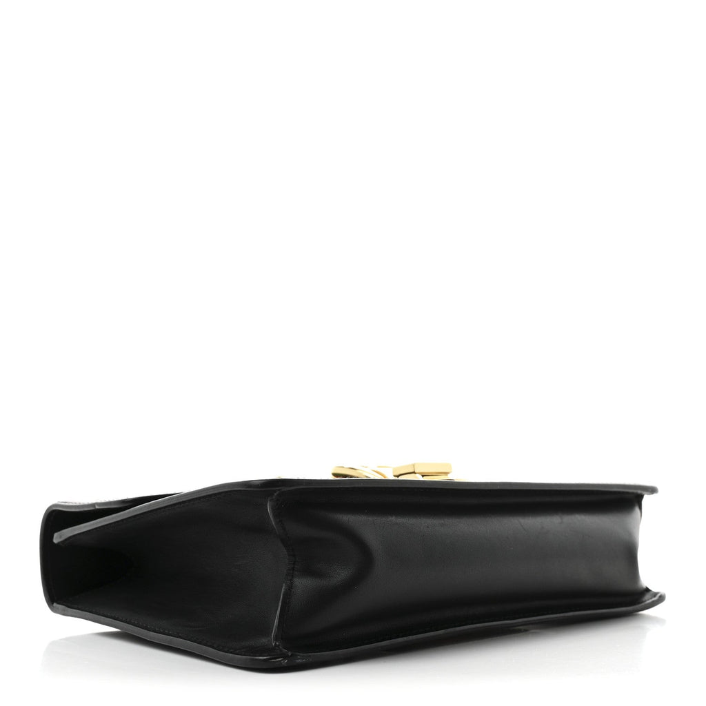 Calfskin Small Sylvie Shoulder Bag Black