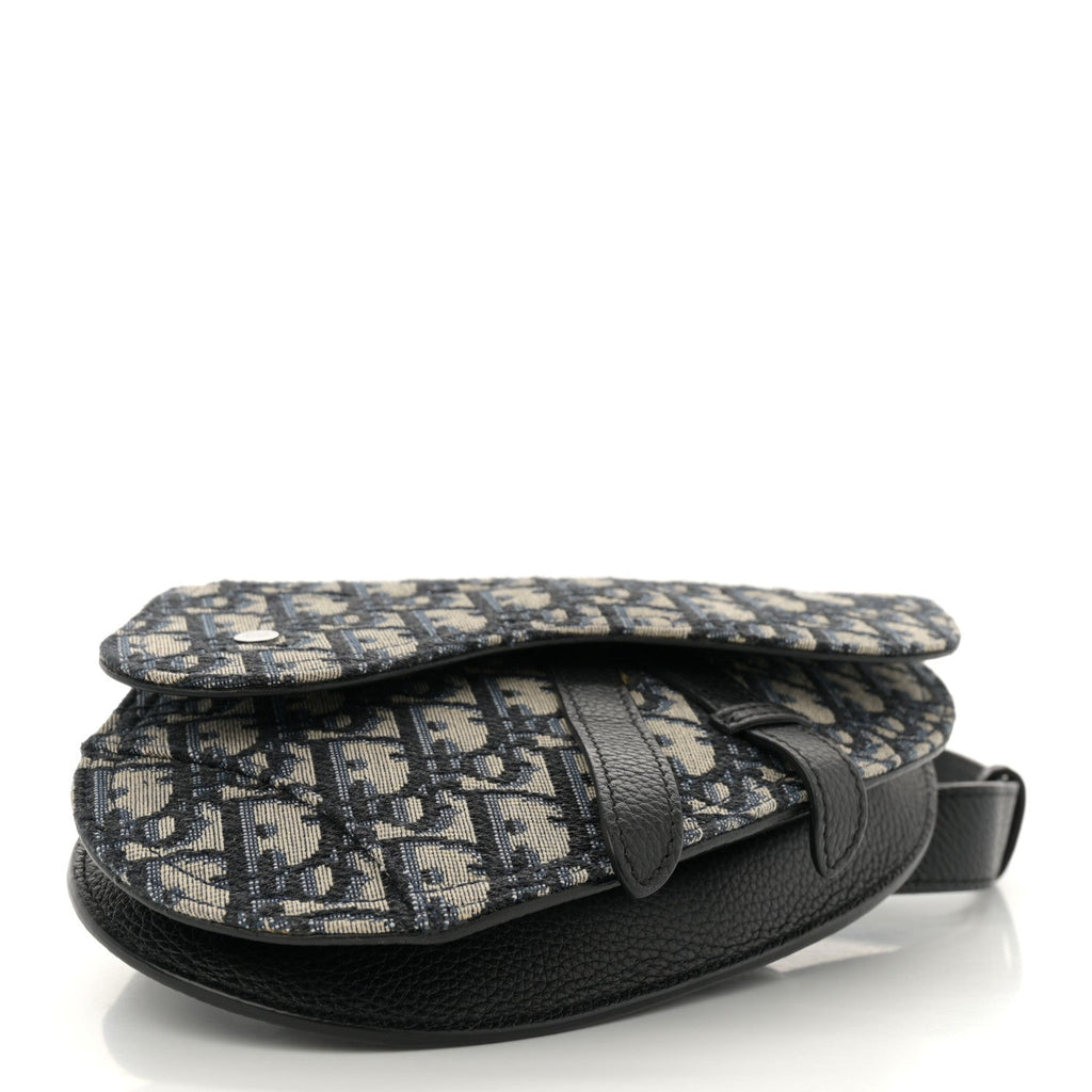 HOMME Oblique Saddle Belt Bag Blue