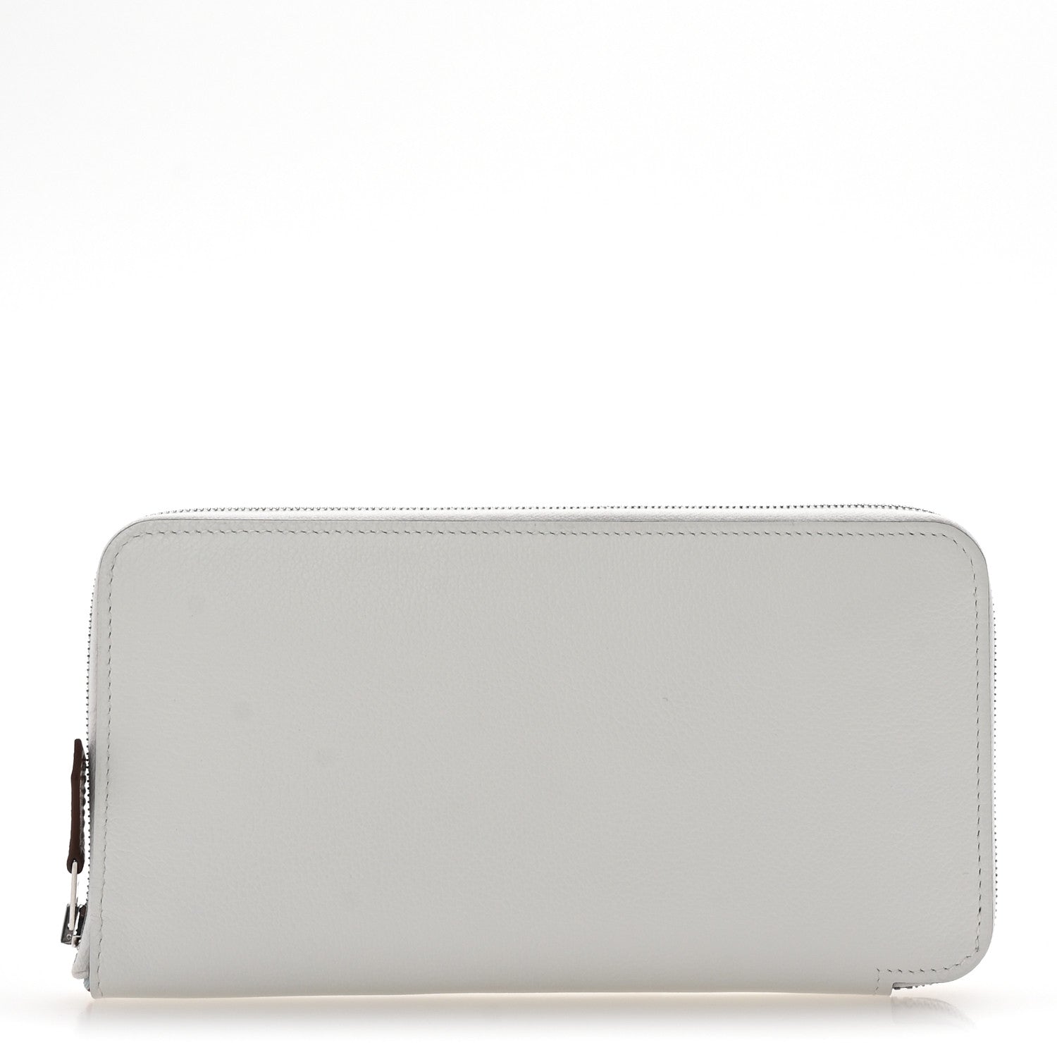 Evercolor Barenia Silk'In Wallet New White Capucine Bleu Zephyr