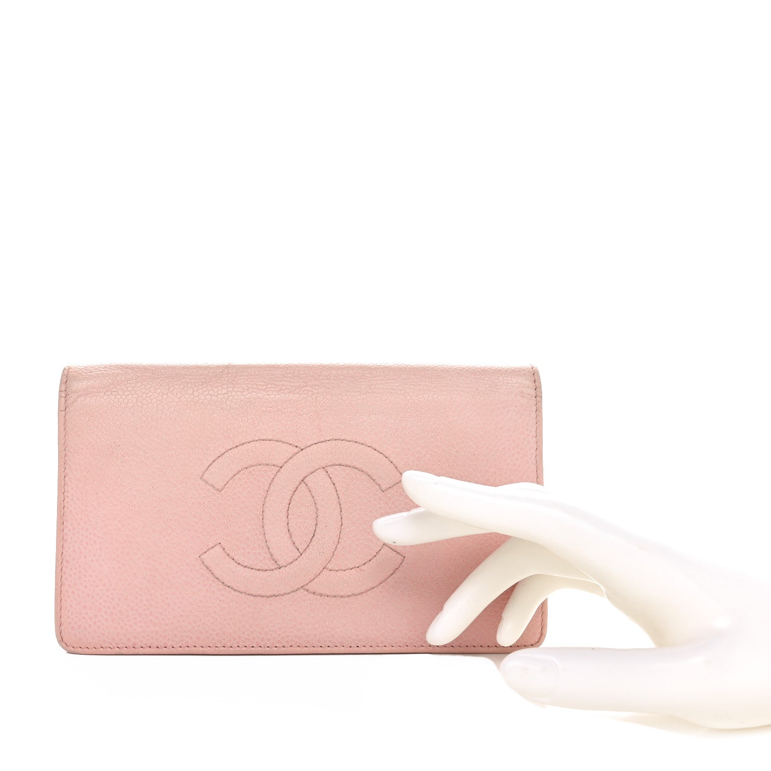 Caviar Timeless CC Yen Wallet Pink