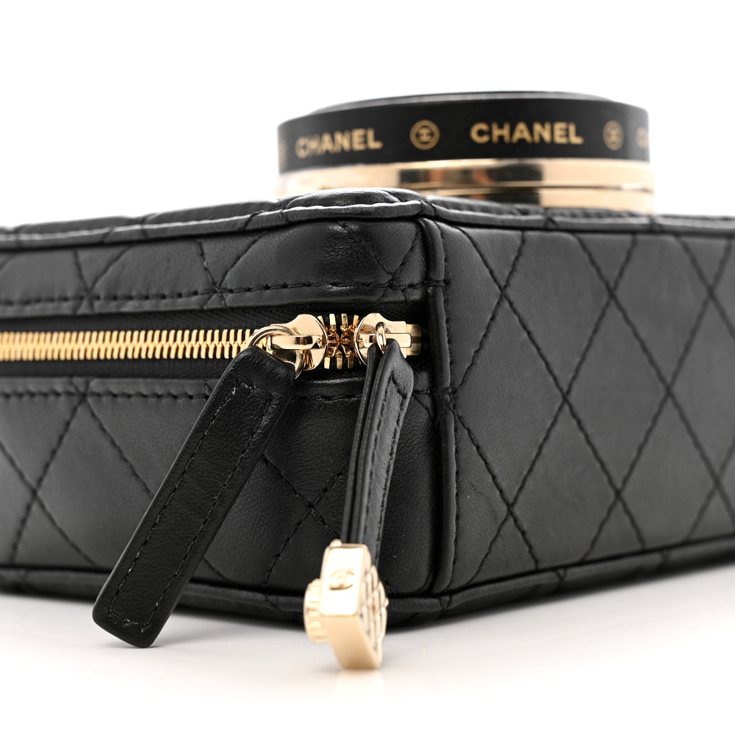 Lambskin Quilted Coco  Bag Black