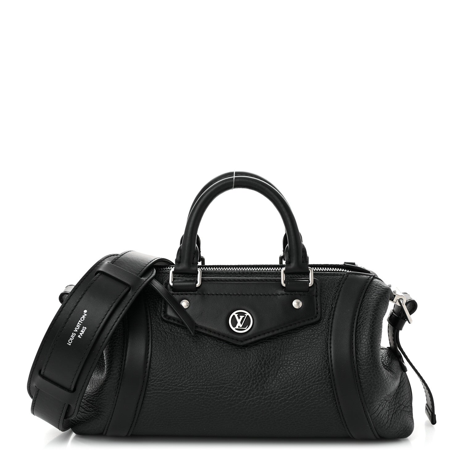 Pixel Lambskin LV Biker PM Black