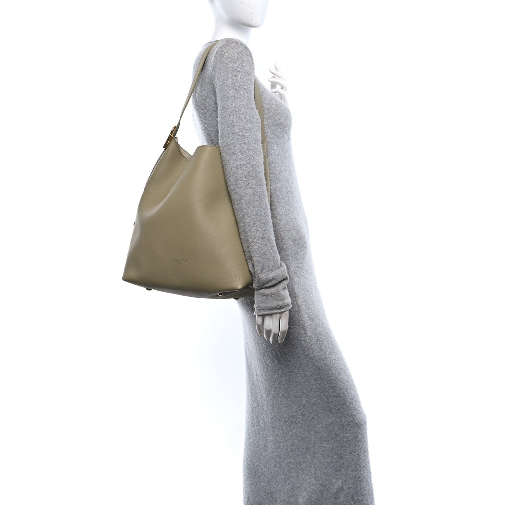 Grained Calfskin Low Key Hobo MM Clay
