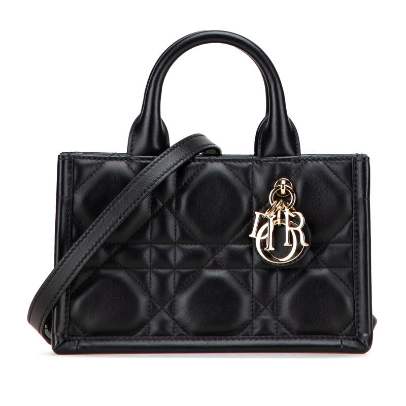 Dior Book Tote Macrocannage Leather 2way Bag