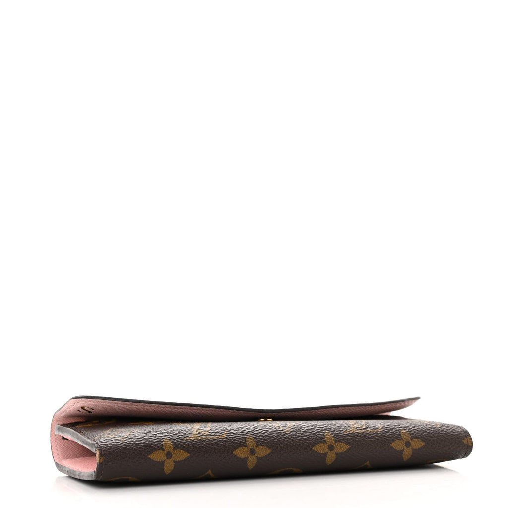 Monogram Emilie Wallet Rose Ballerine
