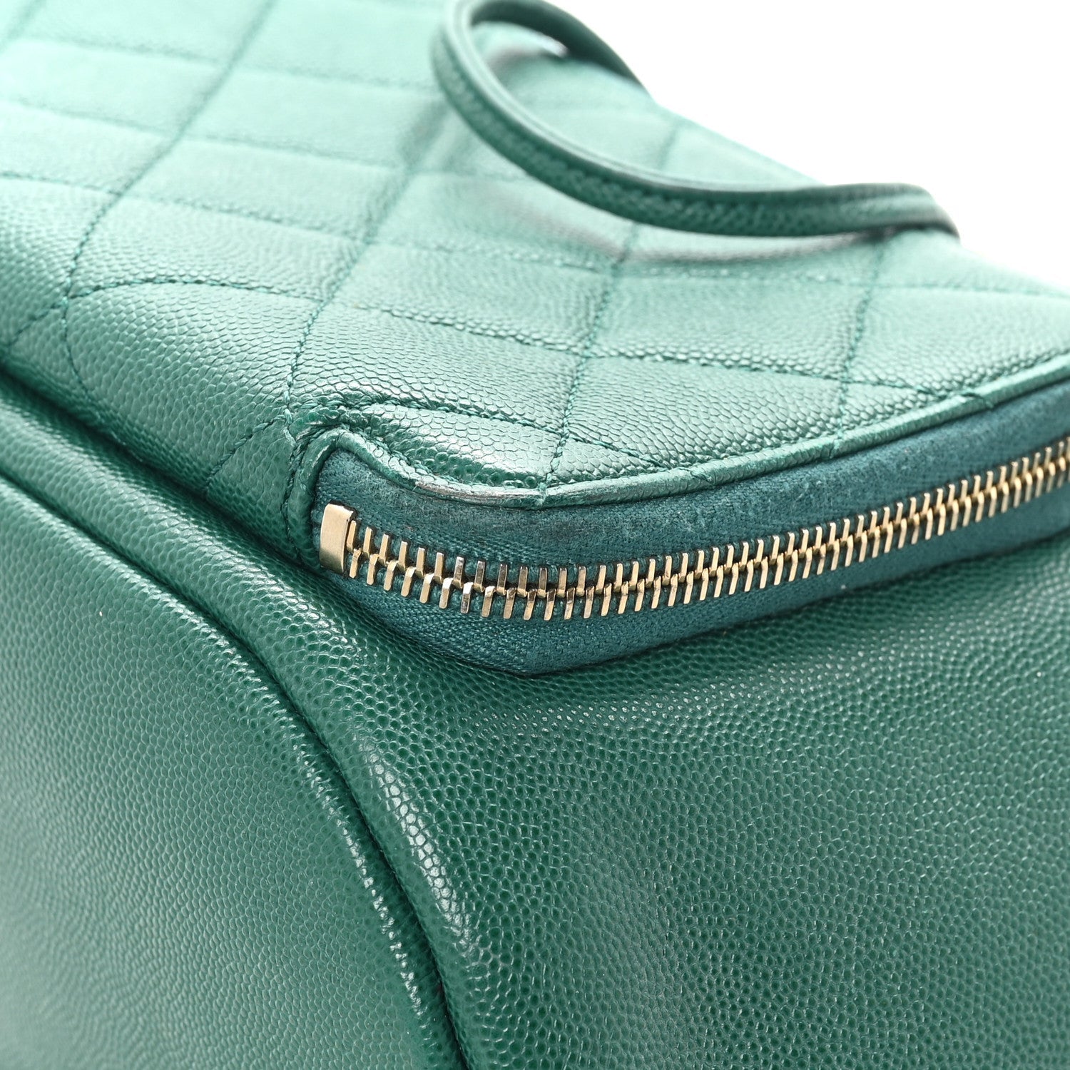 Caviar Quilted Business Affinity Backpack Green