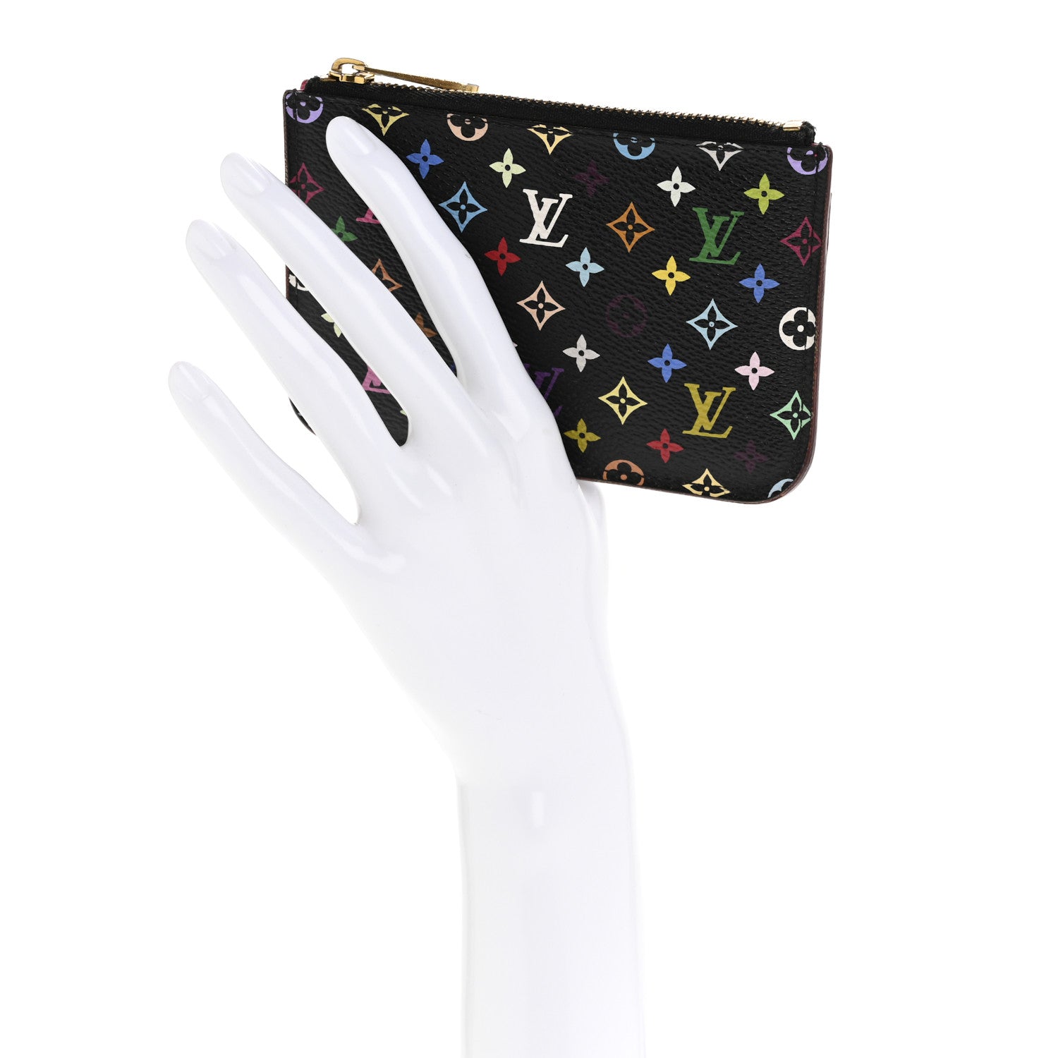 Monogram Multicolor Key Pouch Black Grenade