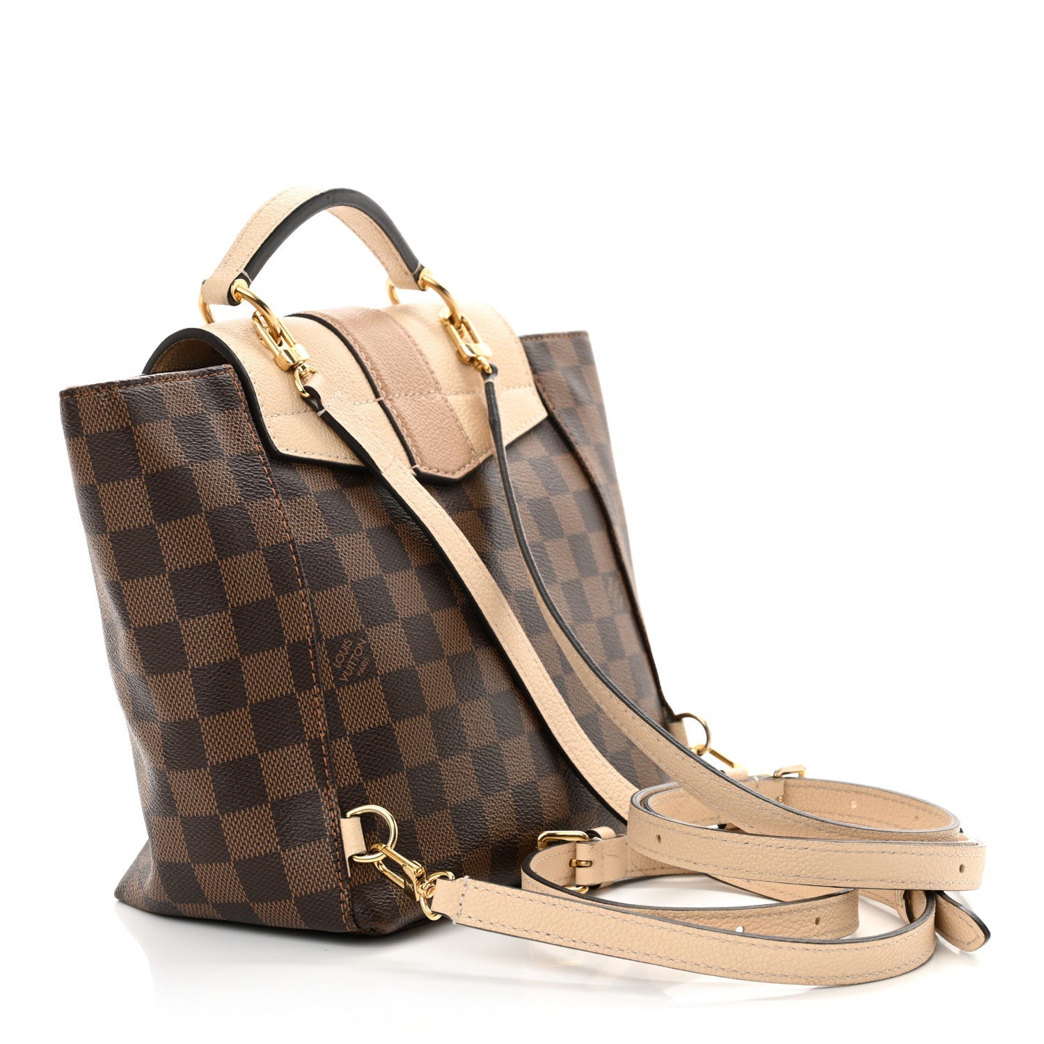 Damier Ebene Clapton Backpack Creme