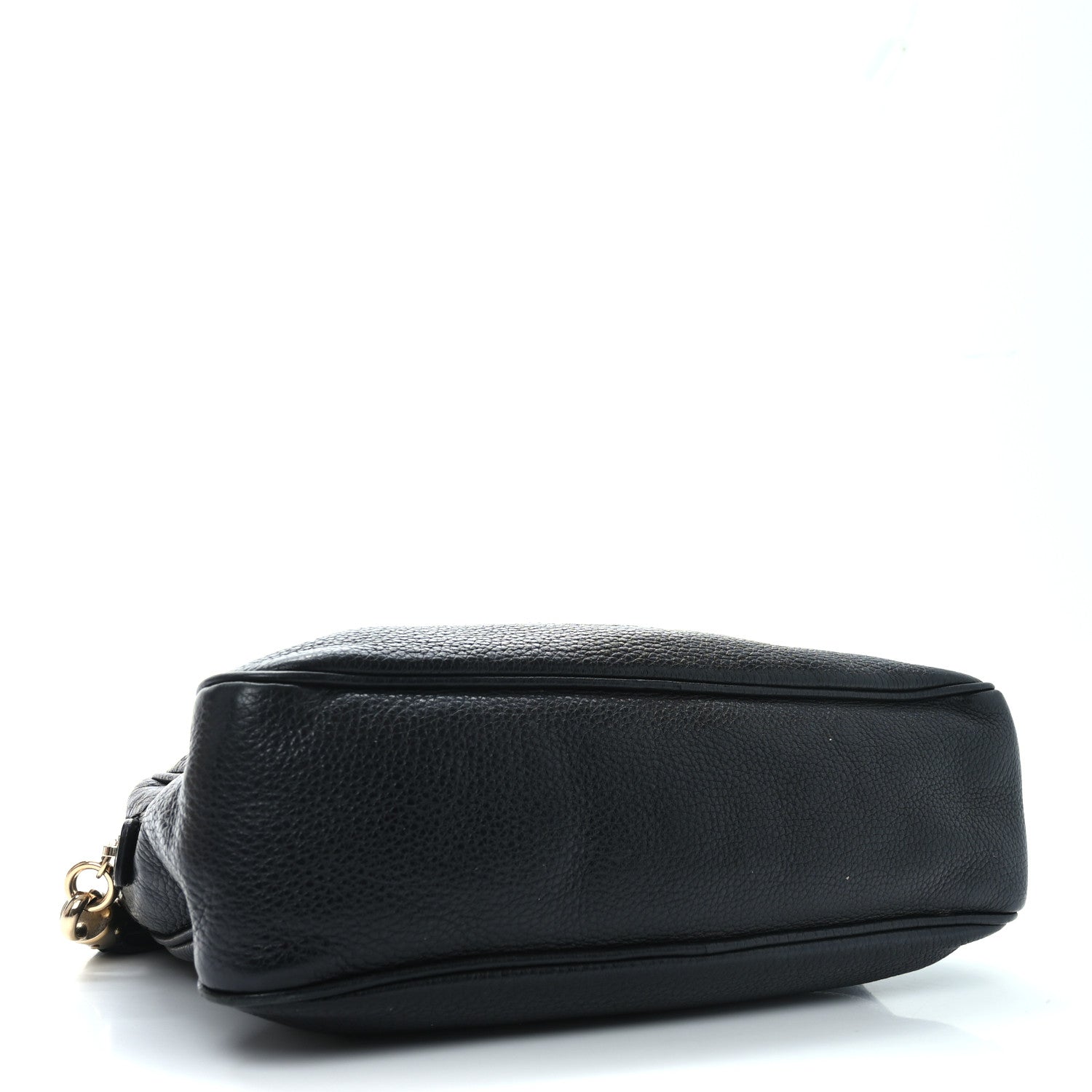 Pebbled Calfskin Small Soho Bowler Black