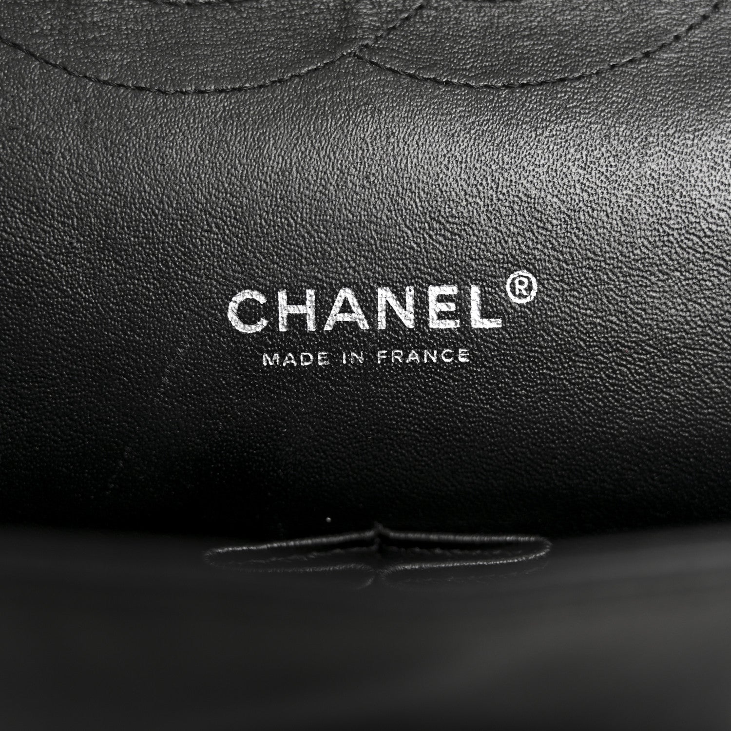 Patent Quilted Maxi Double Flap Black