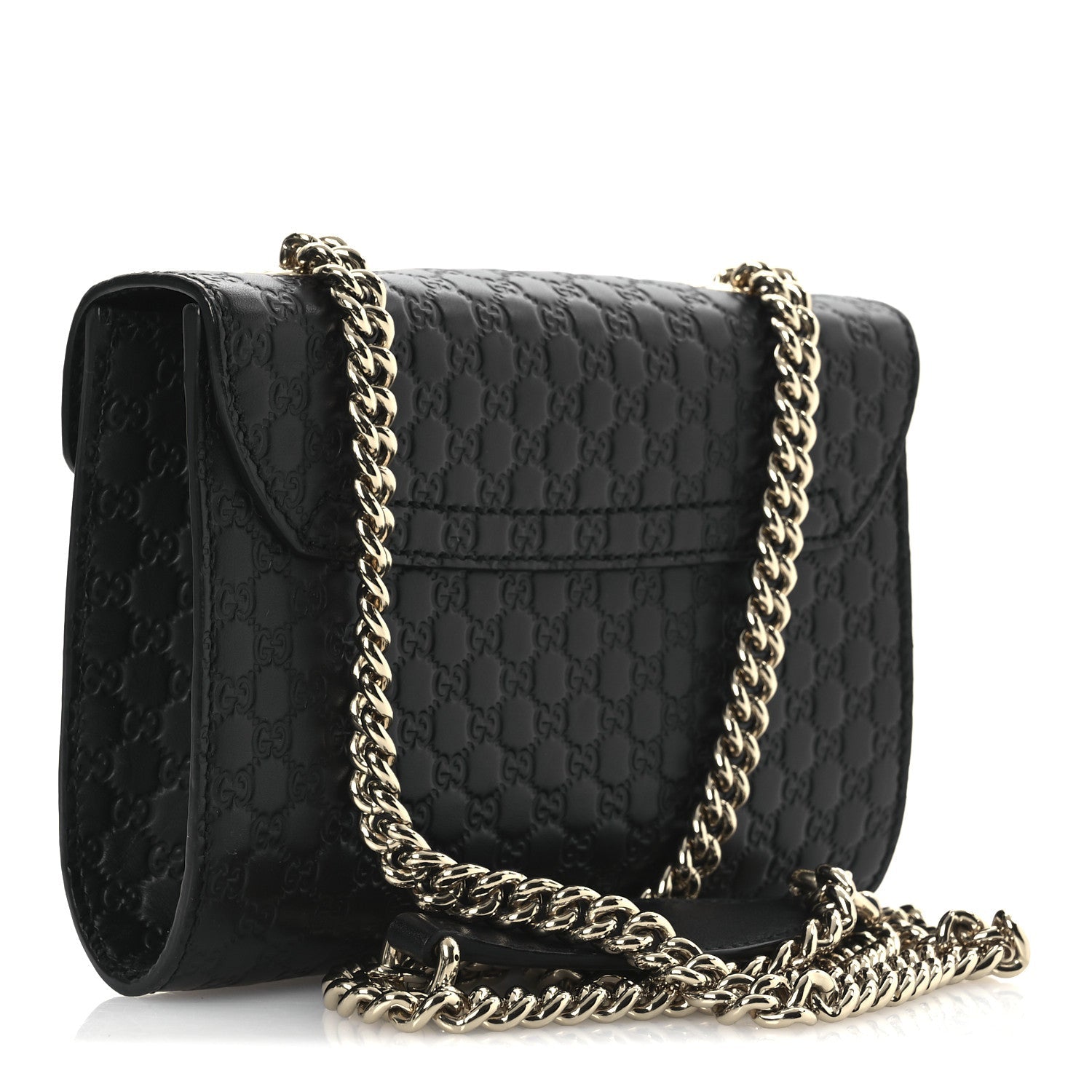 Microguccissima Mini Emily Shoulder Bag Black