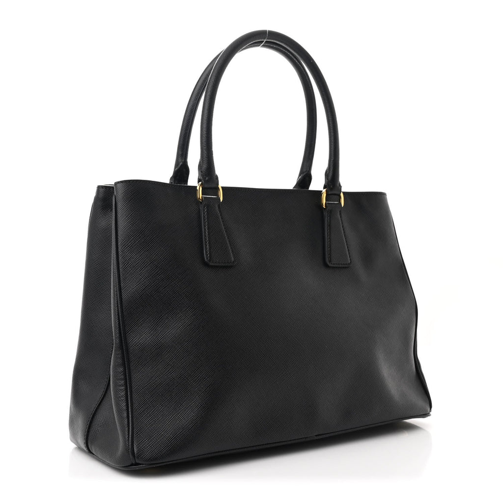 Saffiano Lux Medium Tote Tote Black