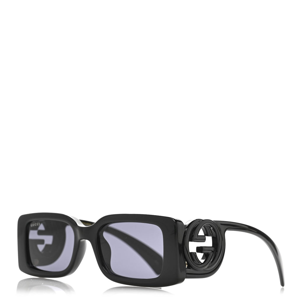 Acetate Chaise Rectangler Frame Sunglasses GG1325S Black