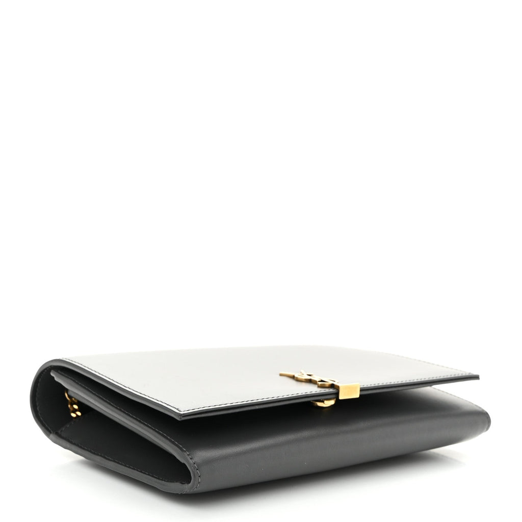 Glossy Calfskin Monogram Chain Wallet Storm