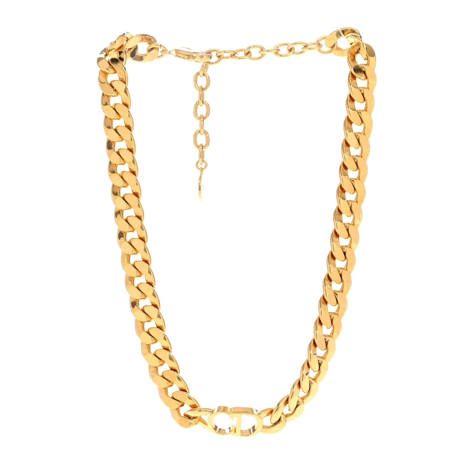 Metal Danseuse Etoile Chain Choker Necklace Gold