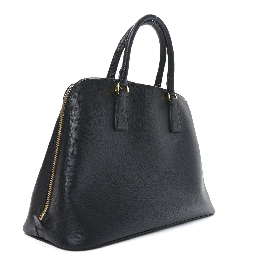 Saffiano Lux Medium Promenade Tote Black