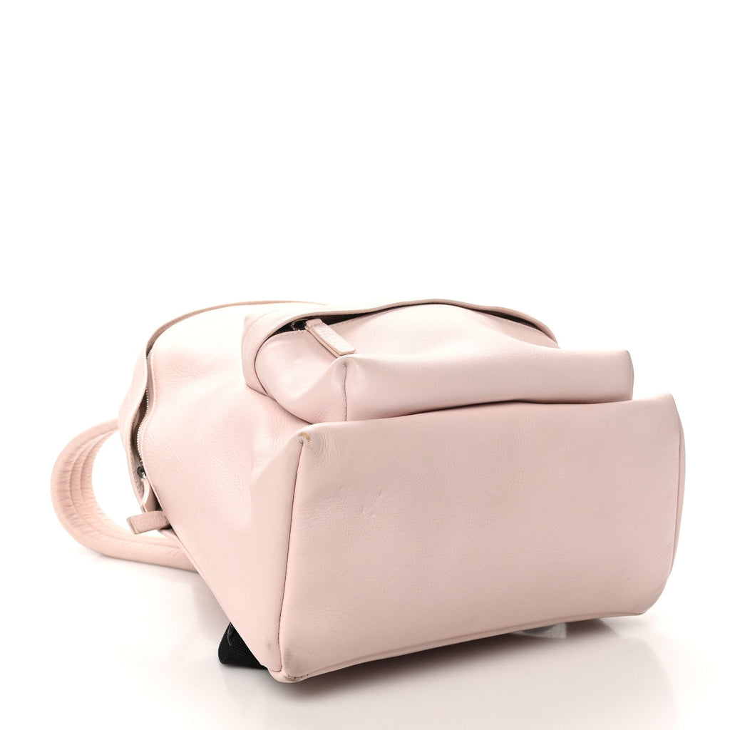 Smooth Calfskin Logo Small Everyday Backpack Light Rose Black
