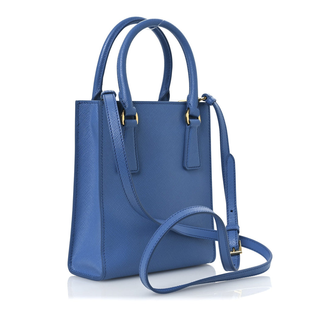 Saffiano Lux Metal Triangle Handbag Onda