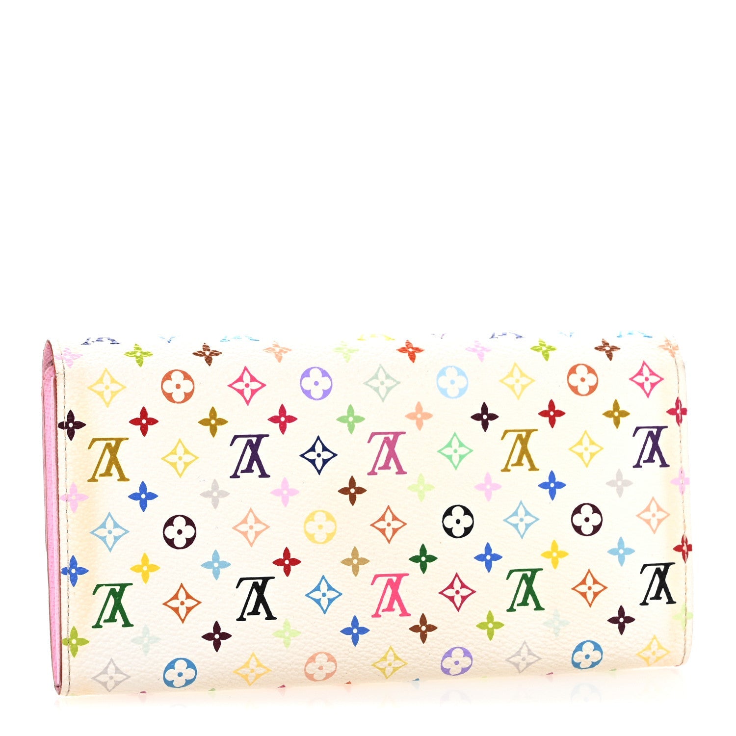 Monogram Multicolor Sarah Wallet White Litchi