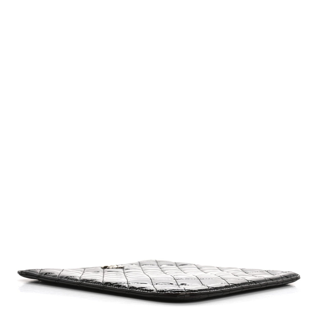 Patent Quilted Brilliant iPad Case Black