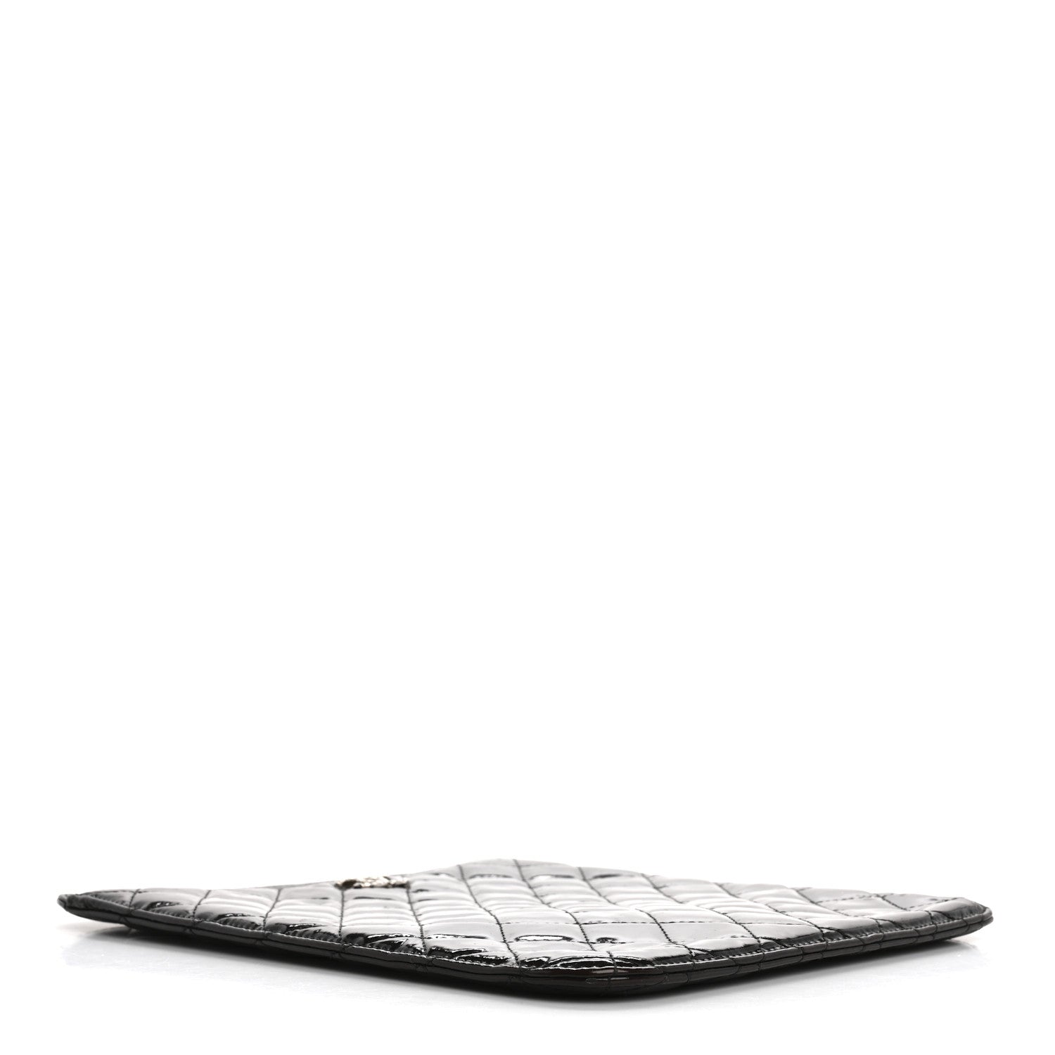 Patent Quilted Brilliant iPad Case Black