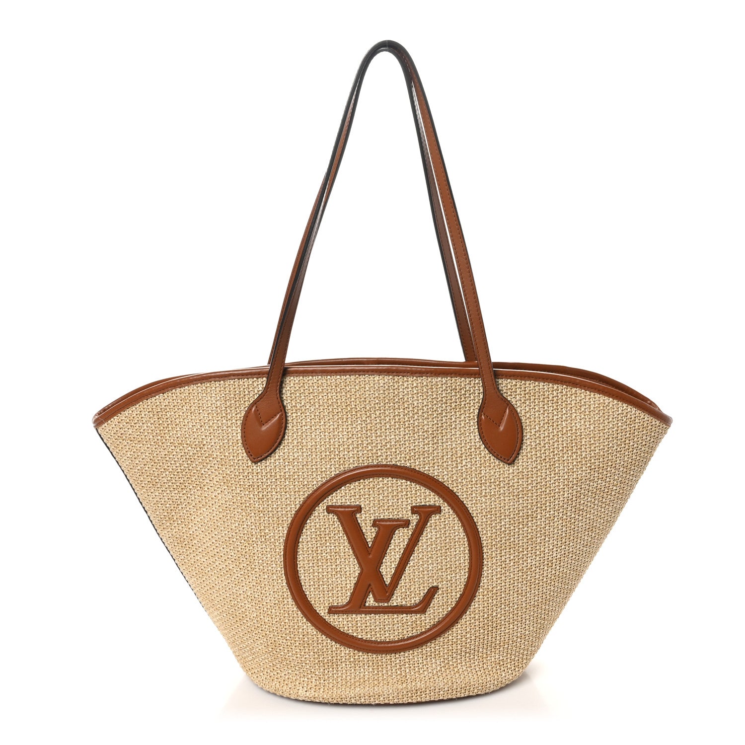 Raffia Saint Jacques Tote Caramel