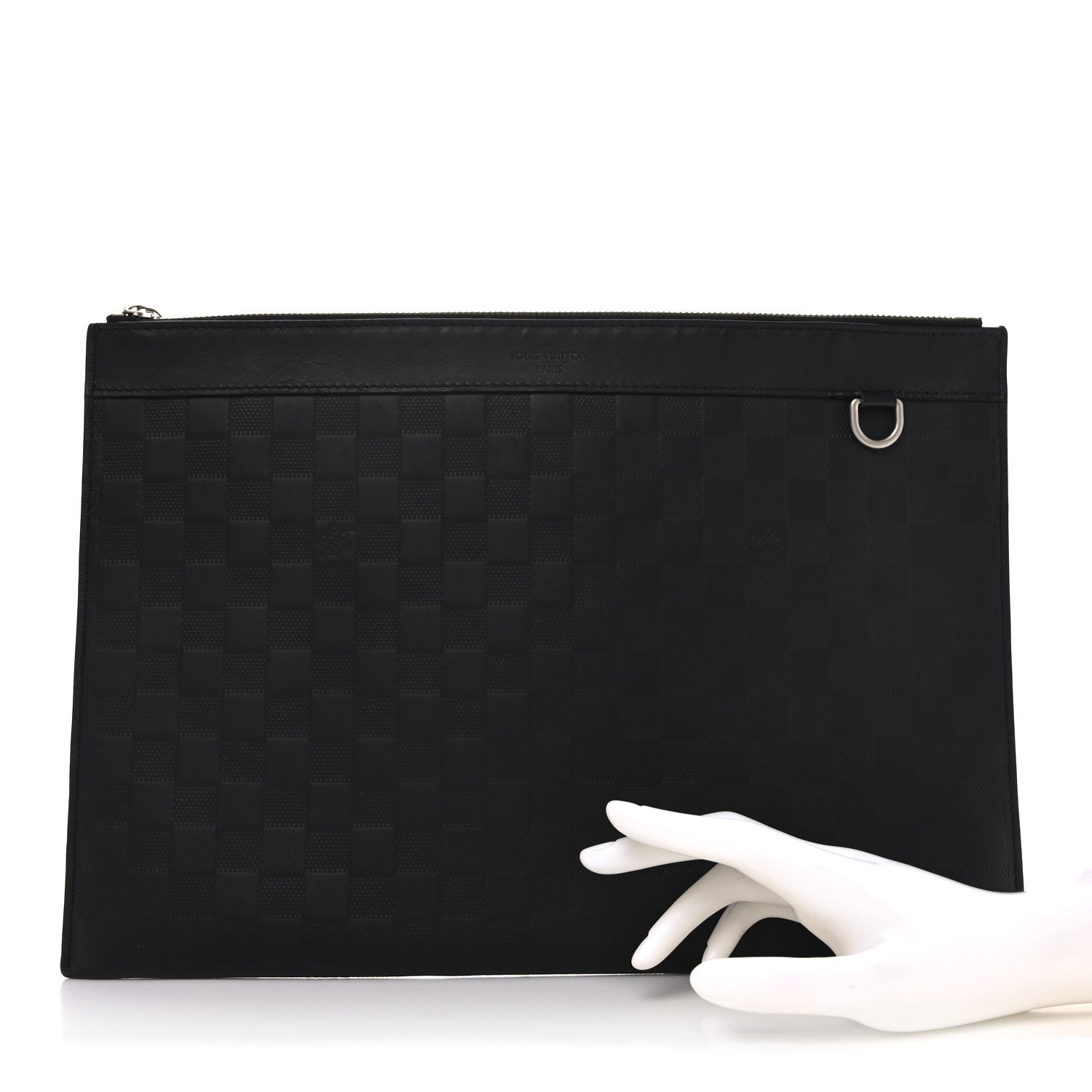 Damier Infini Discovery Pochette GM Onyx
