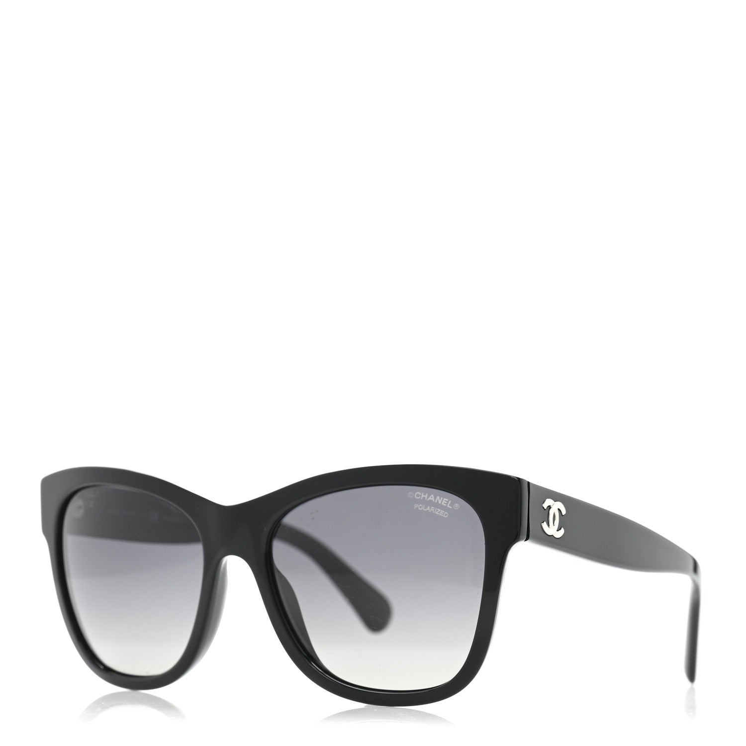 Acetate Polarized Square CC Sunglasses 5380 Black