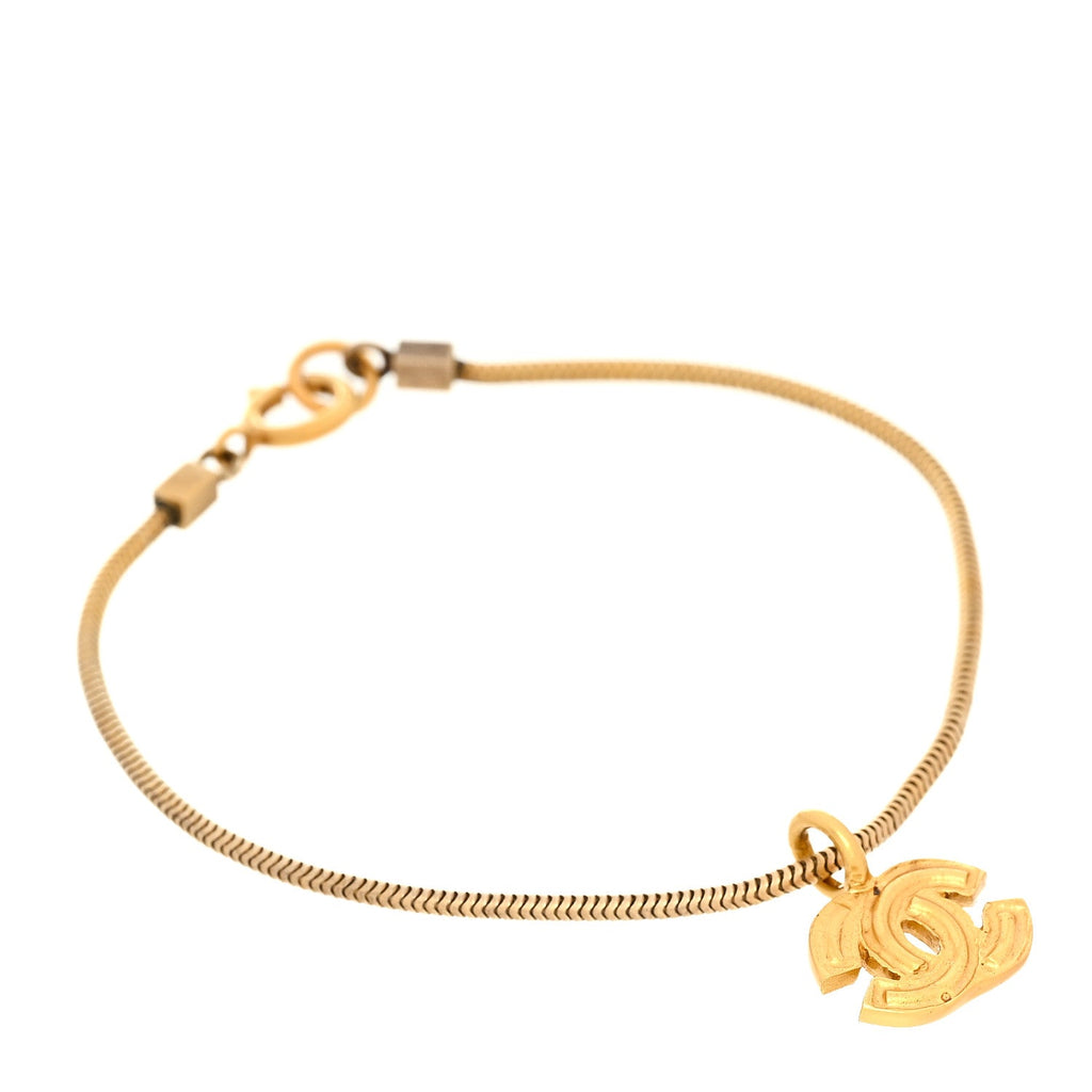 Snake Chain CC Bracelet Gold