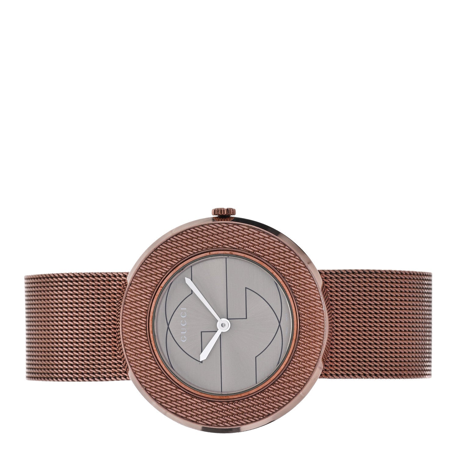 Stainless Steel 36mm U-Play Mesh Quartz Watch Bronze