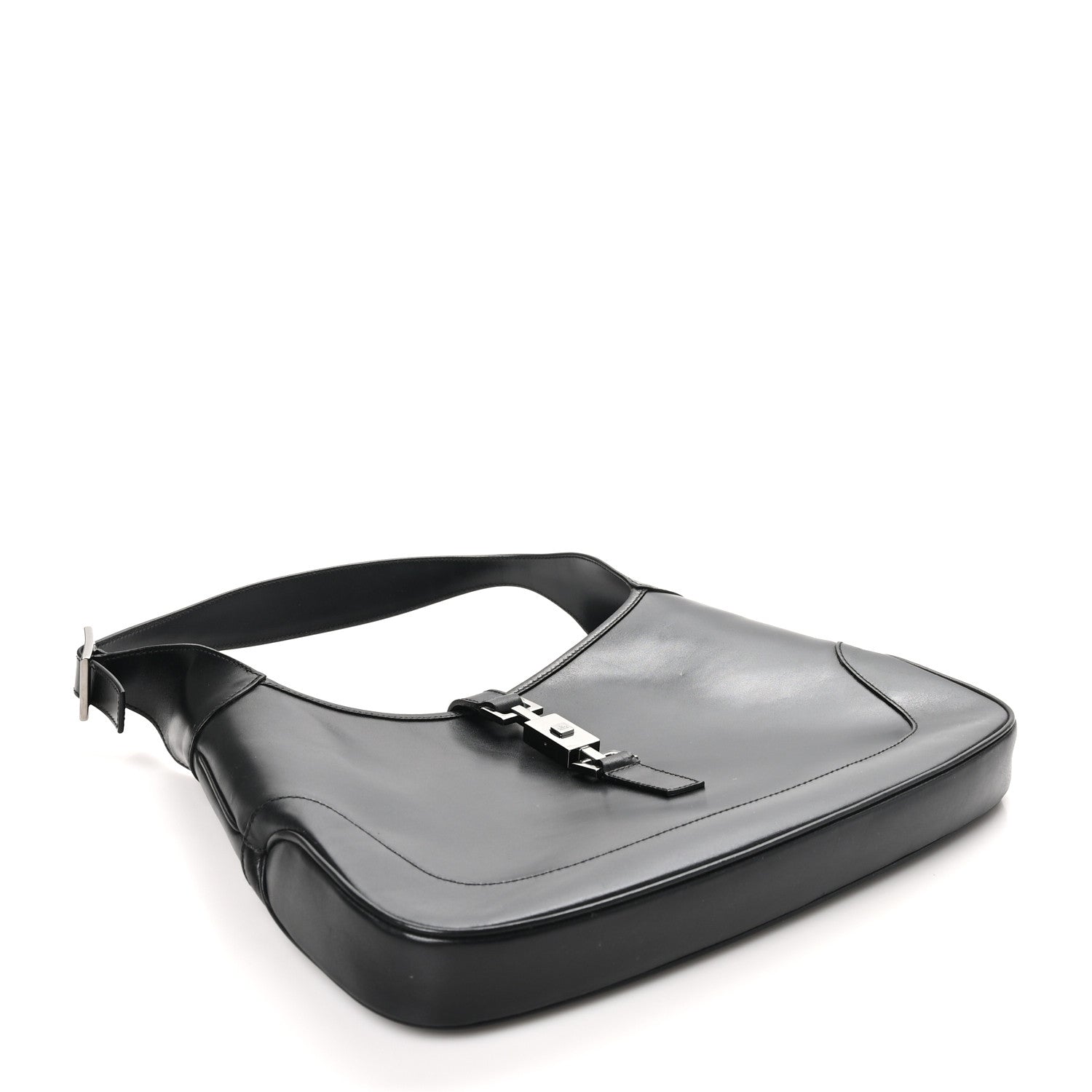 Calfskin Small Jackie O Hobo Black
