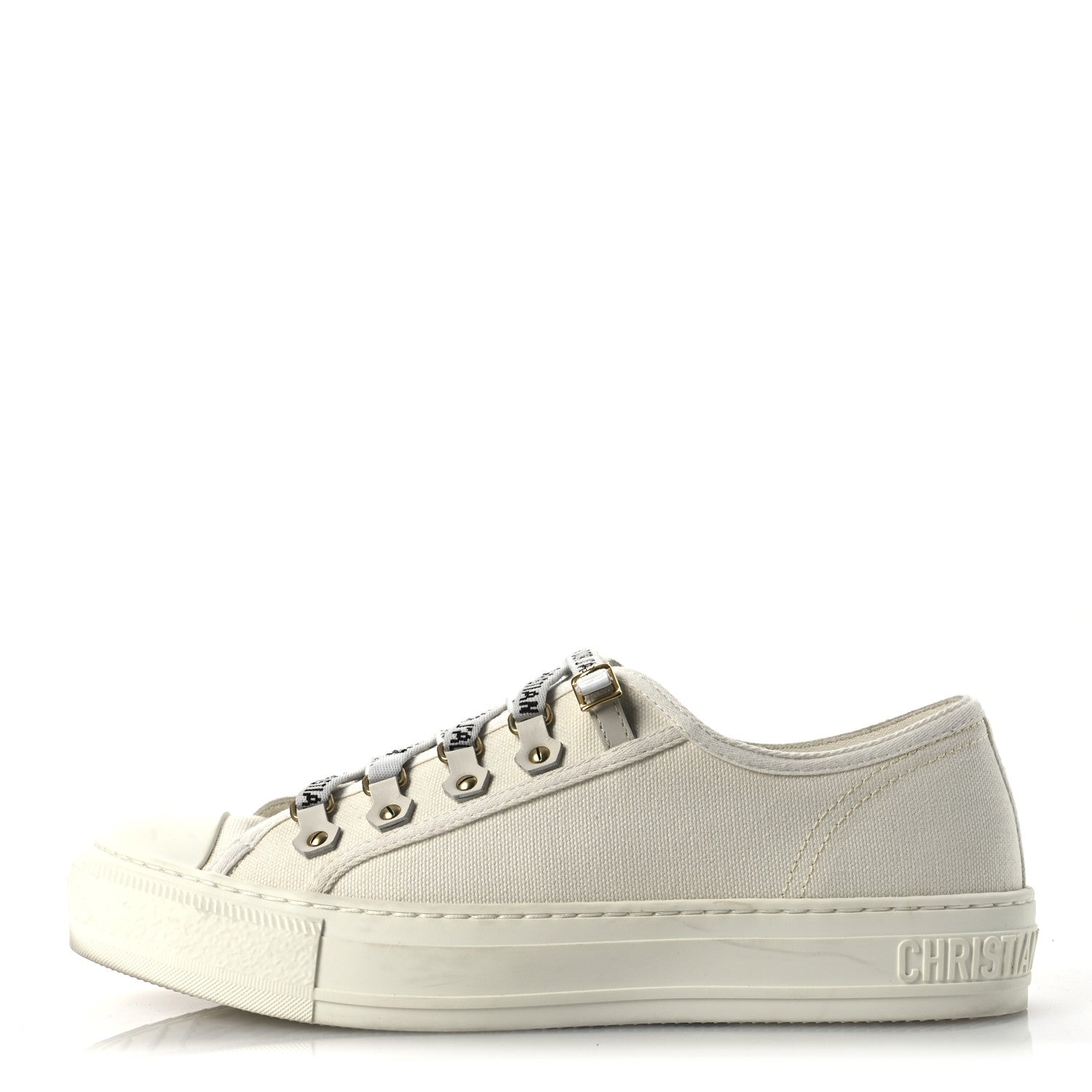 Canvas Walk'N'Dior Low Top Sneakers 39 White