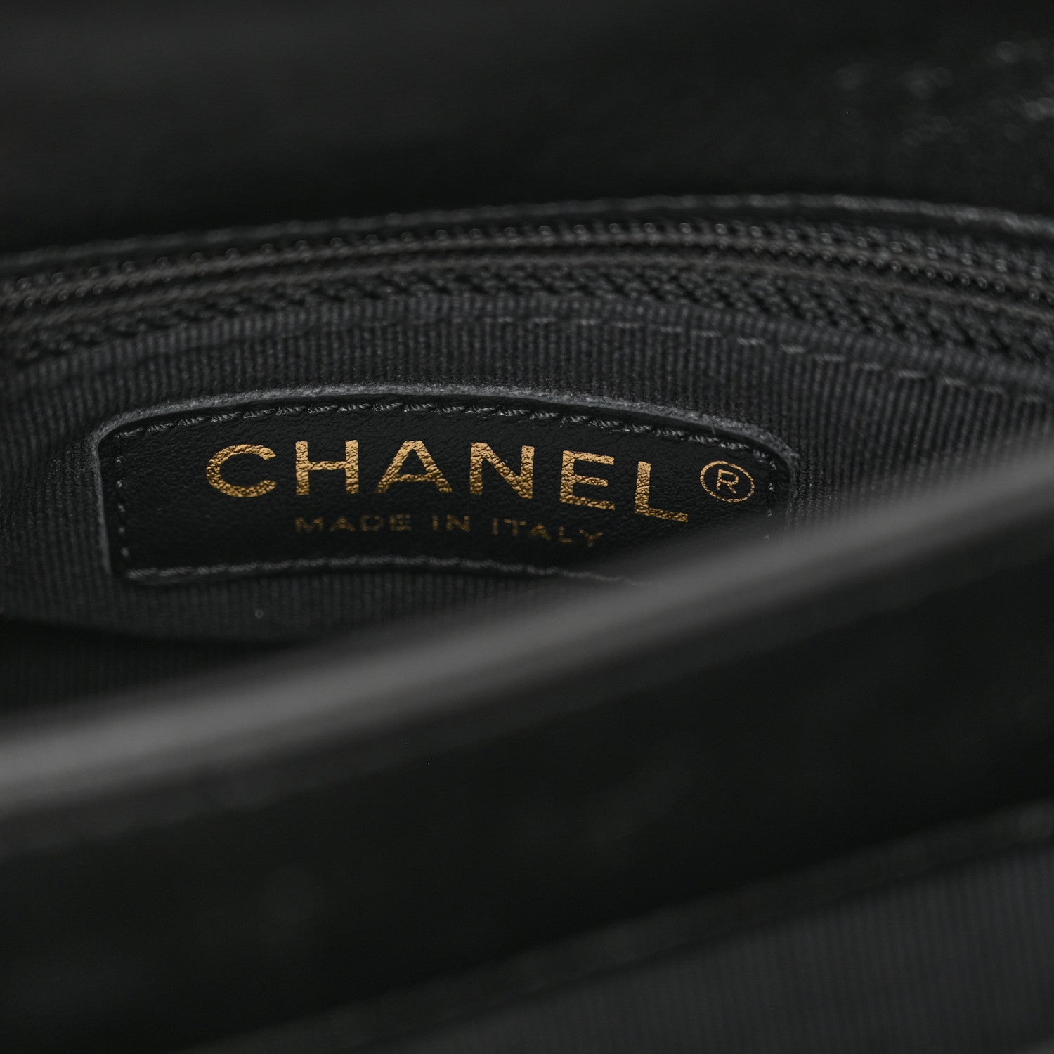 Lambskin Quilted Small Chain Top Handle Flap Black