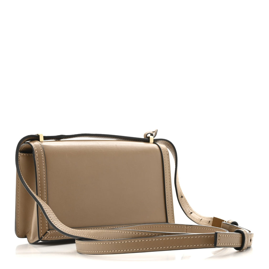 Calfskin Small Barcelona Shoulder Bag Mink