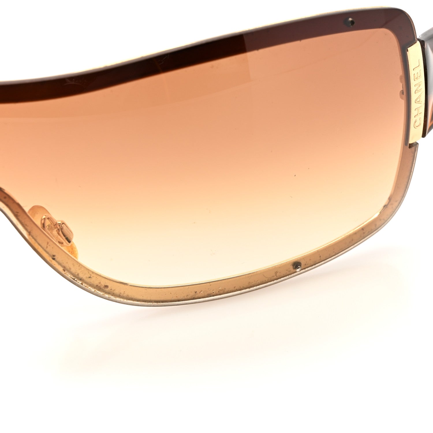 Quilted Shield Sunglasses 4126 Tortoise