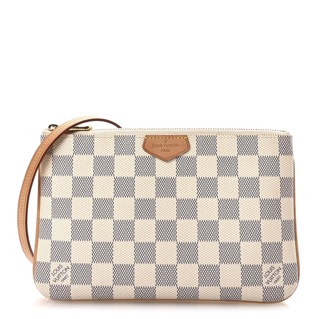 Damier Azur Double Zip Pochette
