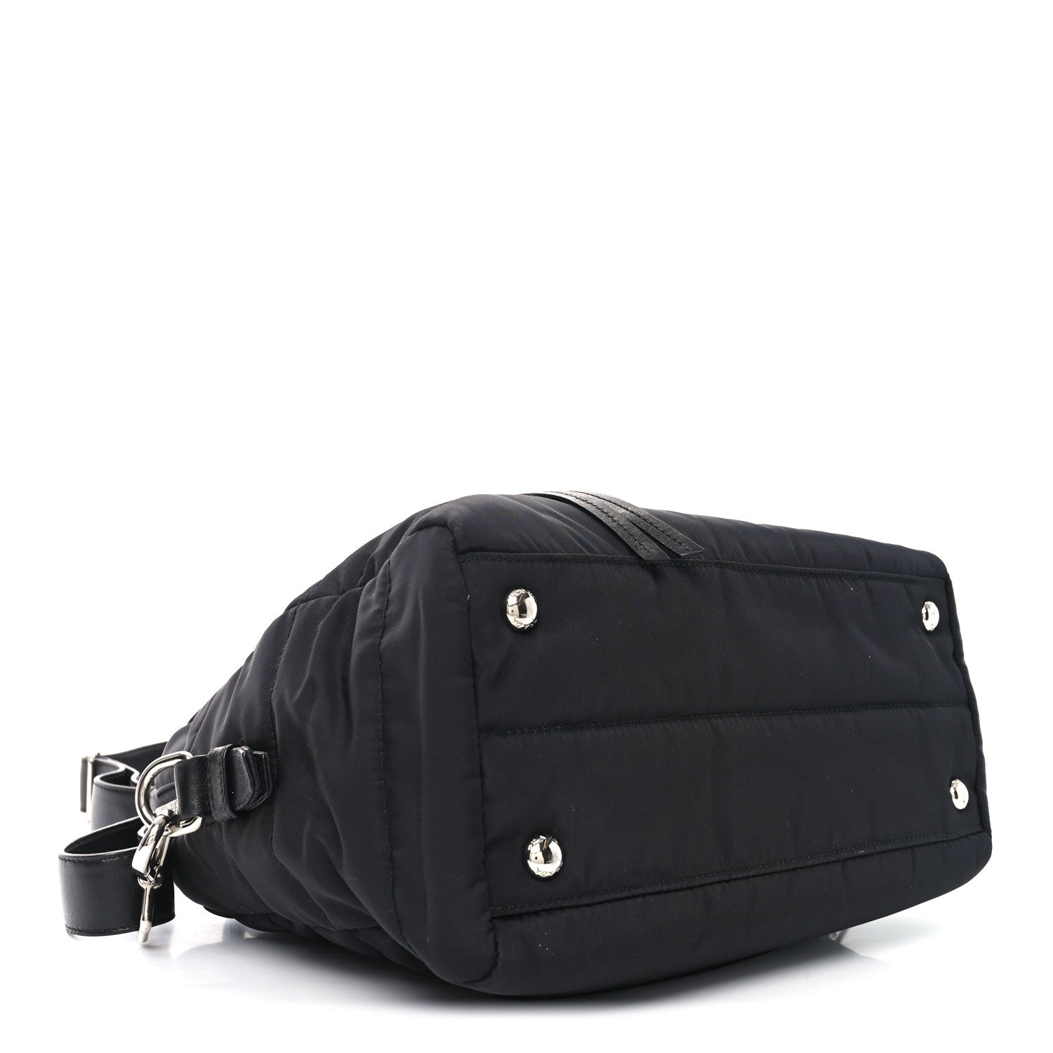 Tessuto Nylon Bomber Tote Black