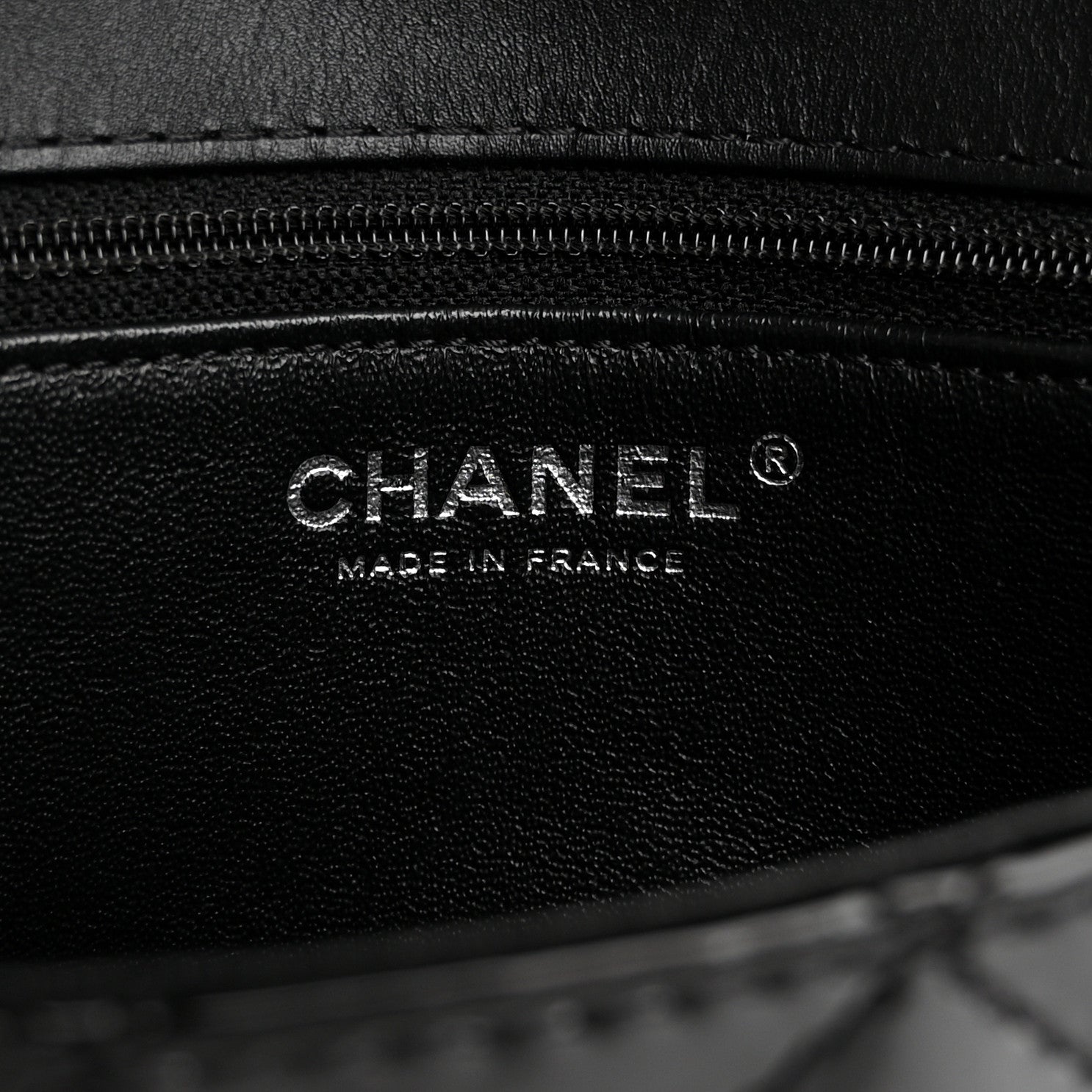 Patent Calfskin Quilted Reissue 2.55 Clutch So Black