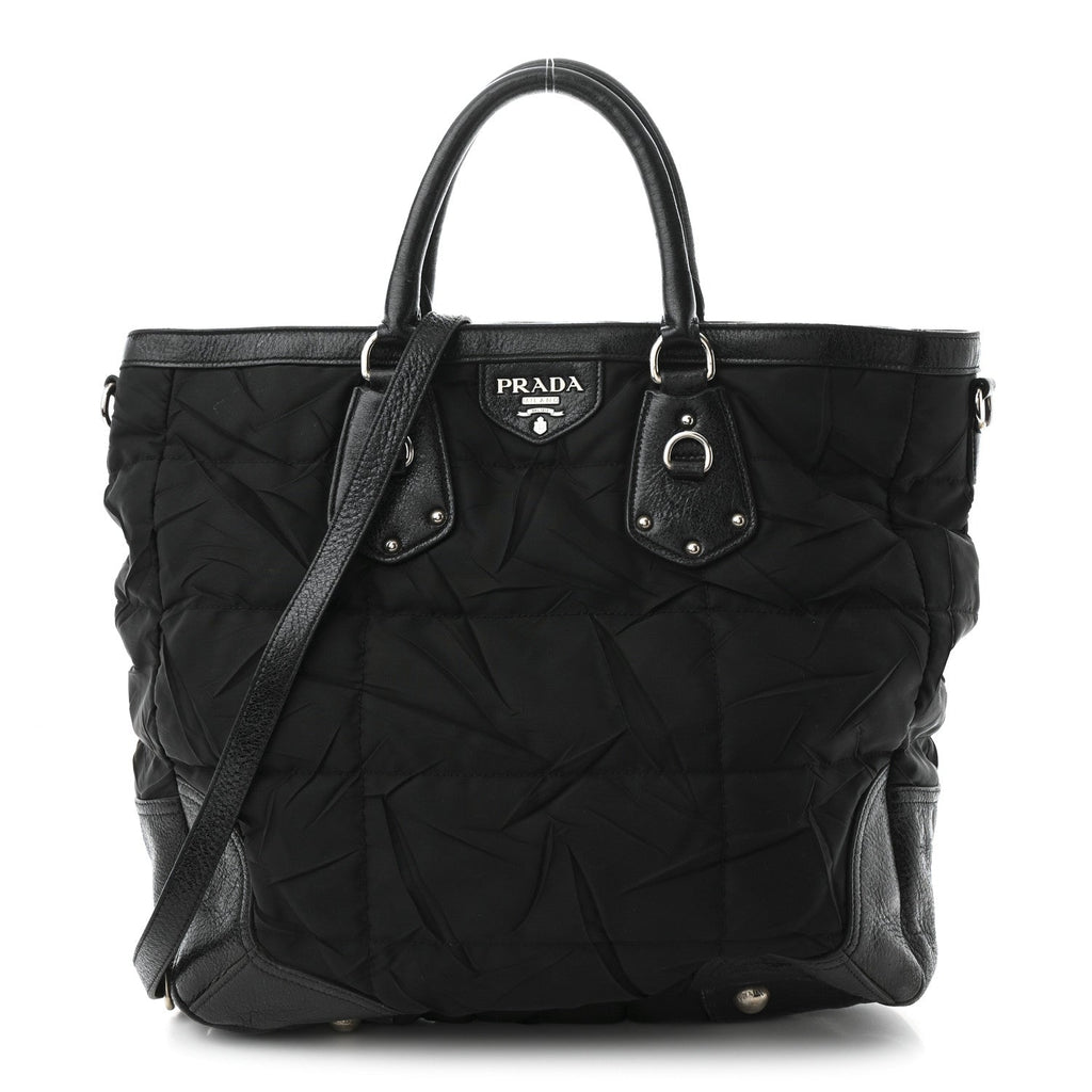 Tessuto Nylon Cervo Lux 24H Tote Black